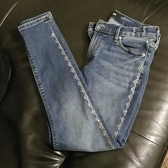EXP Studded Stretch Ankle Jegging - Picture 1 of 3